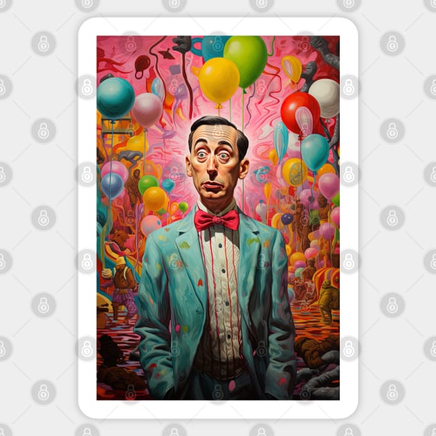 Pee Wee Herman art 6 Sticker by Maverick Media